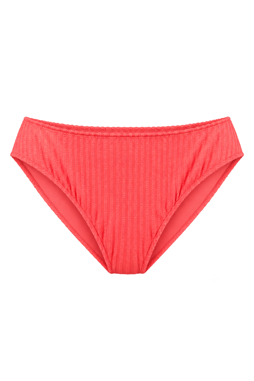 Primrose Coral Textured Stripe Bikini Bottoms by Vicky Pattison