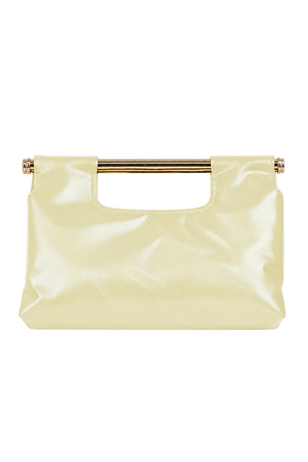 Juniper Yellow Metal Bar Clutch Bag