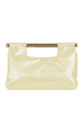 Juniper Yellow Metal Bar Clutch Bag