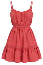 Lilian Pink Ruffle Mini Dress