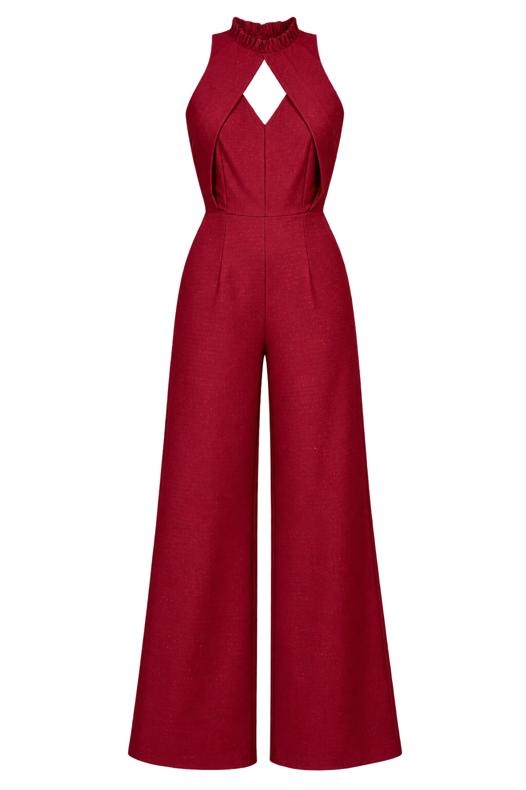 Lily Berry Shimmer Cut-Out Jumpsuit