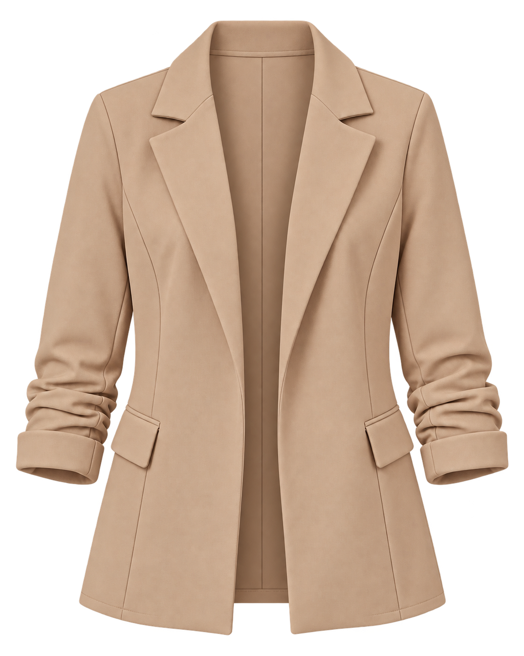 Sofia Stone Ruched Sleeve Relaxed Blazer