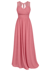 Jenna Rose Lace Detail Maxi Dress