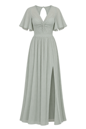 Waterlily Knot Detail Maxi Dress