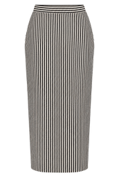 Jasmin Stripe Midaxi Skirt