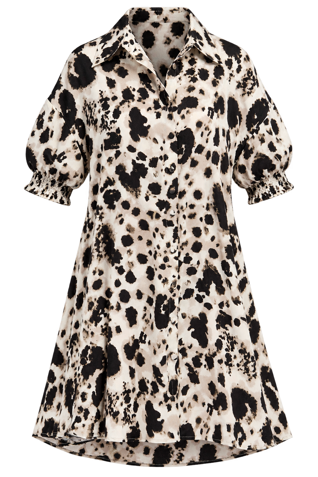 Lantana Animal Print Shirt Dress