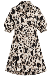 Lantana Animal Print Shirt Dress