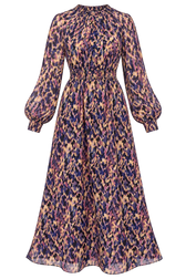 Nerine Leopard Print Midaxi Dress
