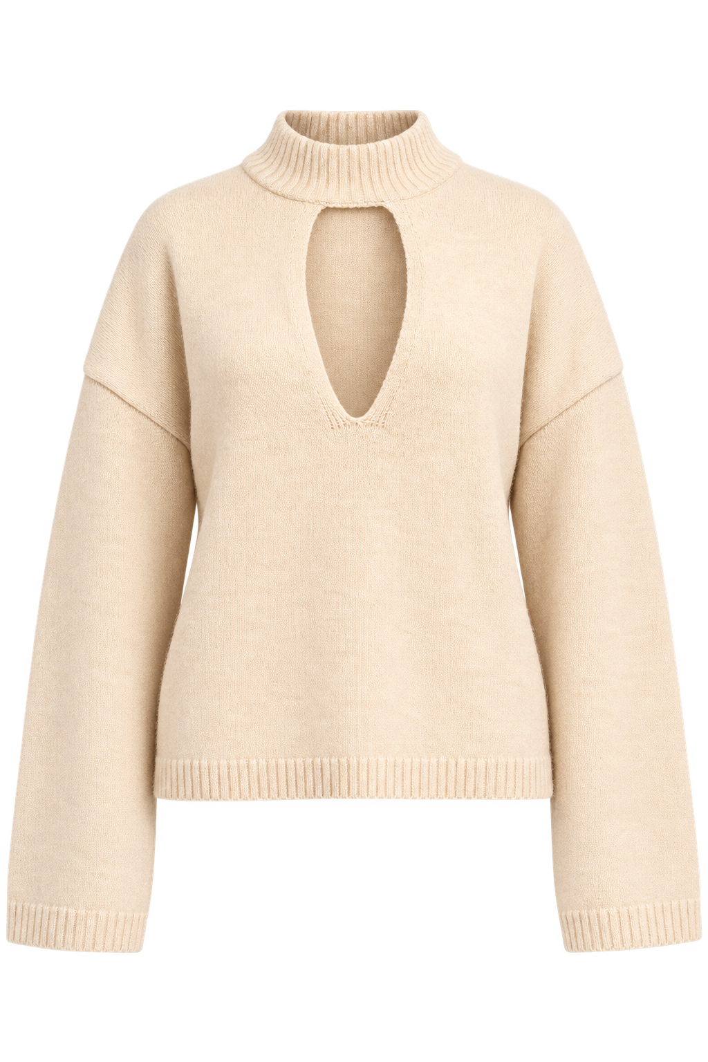 Orchid Oatmeal Knit Keyhole Top