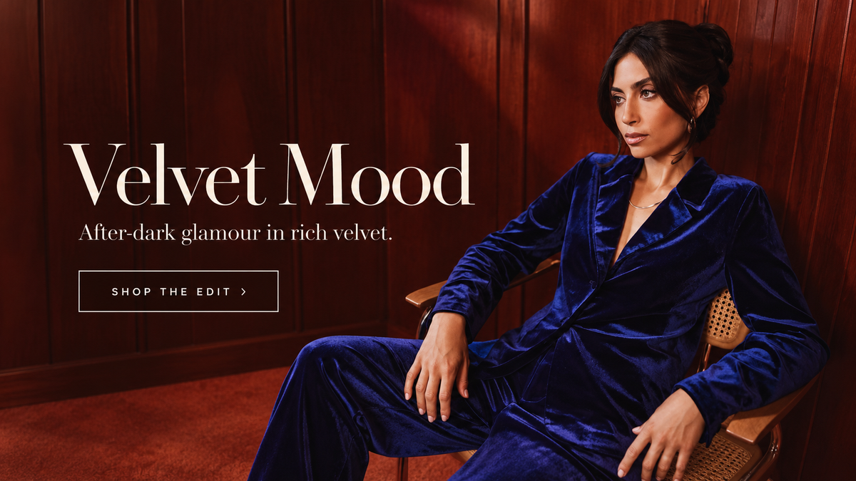 Little Mistress Velvet Mood blue velvet tailoring